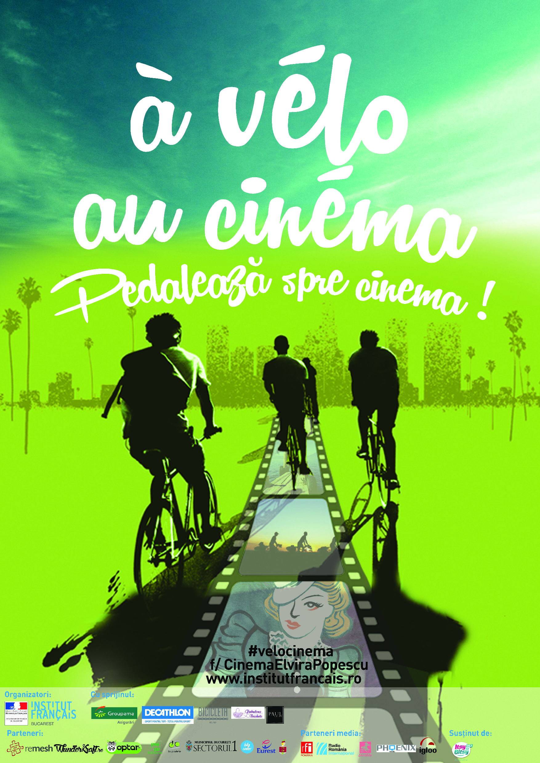 Pedalează spre cinema – Eveniment destinat pasionaților biciclete la Institutul | Médiathèque de l'Institut Français de Bucarest